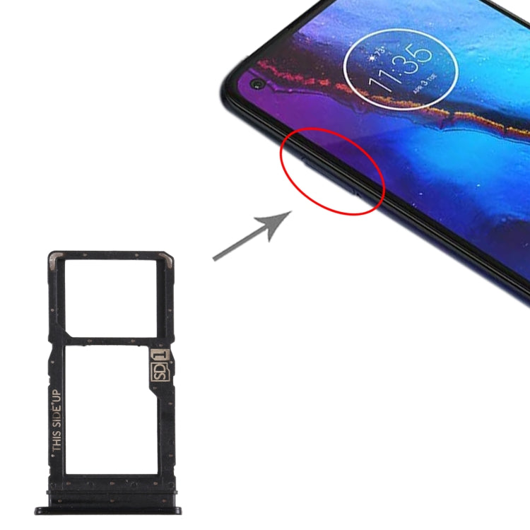 Tiroir Carte SIM + Tiroir Carte Micro SD pour Motorola Moto G Power