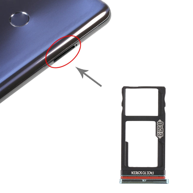 Plateau de carte SIM + plateau de carte Micro SD pour Motorola Moto One Action XT2013-1 XT2013-2 XT2013-4