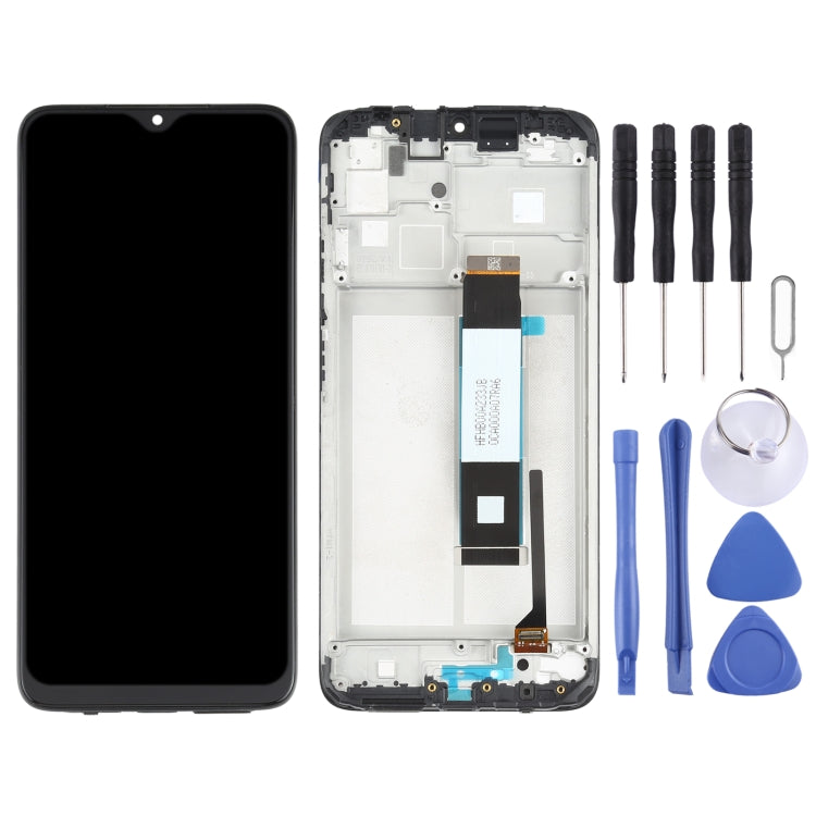 Écran LCD et numériseur assemblage complet avec cadre pour Xiaomi Redmi Note 9 4G / Poco M3 / Redmi 9 Power M2010J19SC M2010J19CG