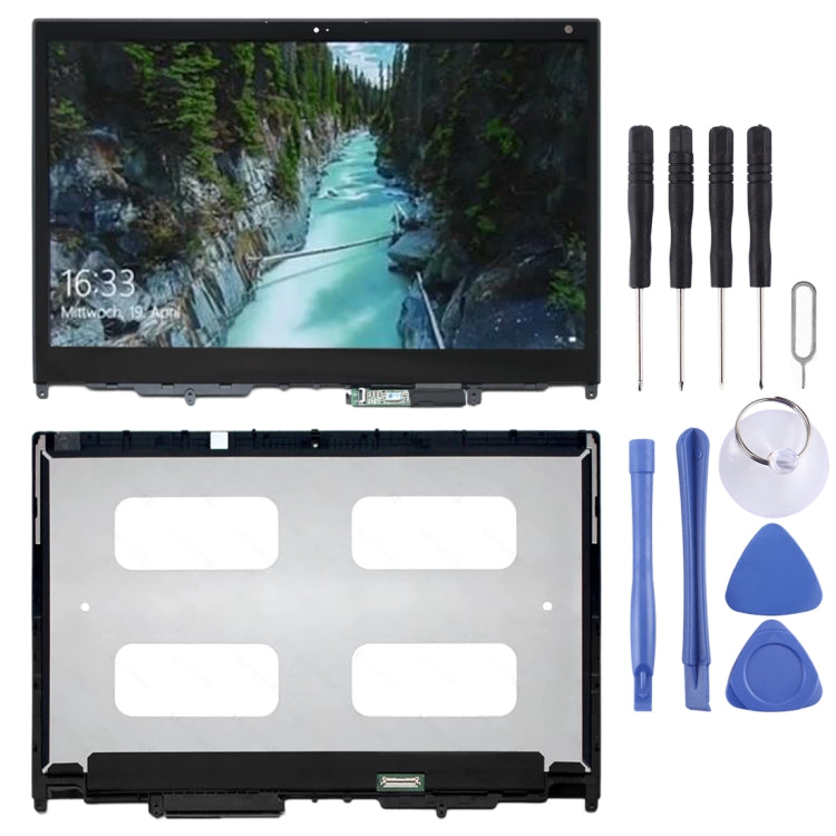 Écran LCD FHD 1920 x 1080 et numériseur complet avec cadre pour Lenovo Yoga 370-13 LP133WF4-SPA1