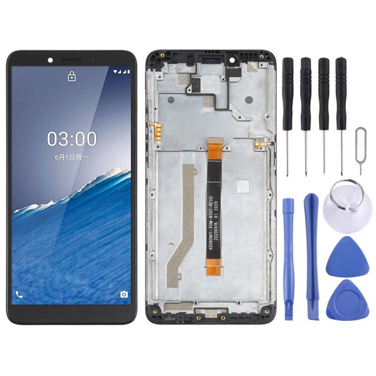 Écran LCD et numériseur complet avec cadre pour Nokia C3