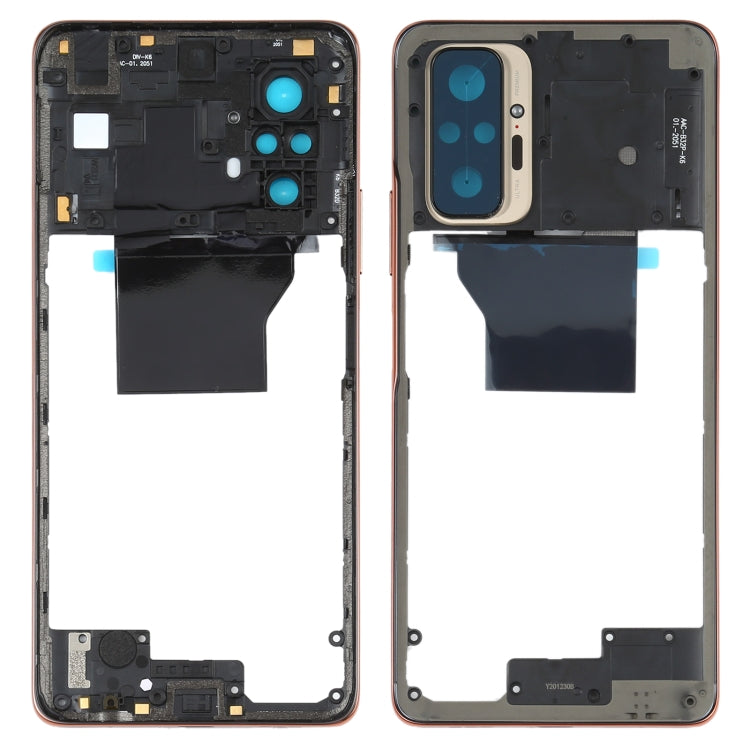 Plaque de lunette de cadre central d'origine pour Xiaomi Redmi Note 10 Pro Max / Redmi Note 10 Pro / Redmi Note 10 Pro (Inde) M2101K6P M2101K6G M2101K6I