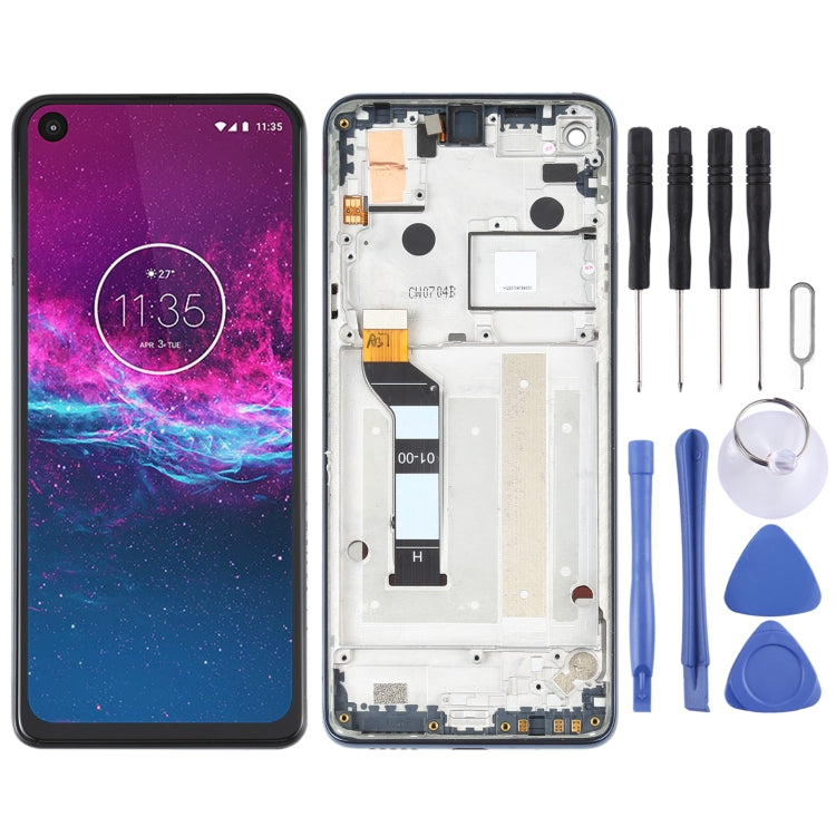 Écran LCD et numériseur assemblage complet avec cadre pour Motorola One Action XT2013-1 XT2013-2 XT2013-4