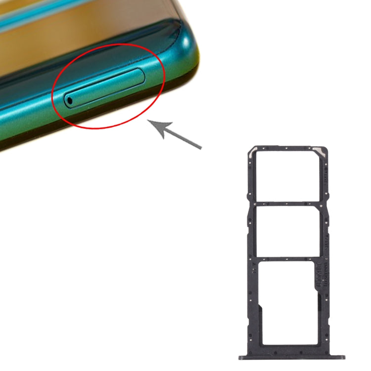 Tiroir Carte SIM + Tiroir Carte SIM + Tiroir Carte Micro SD pour Huawei P Smart 2021