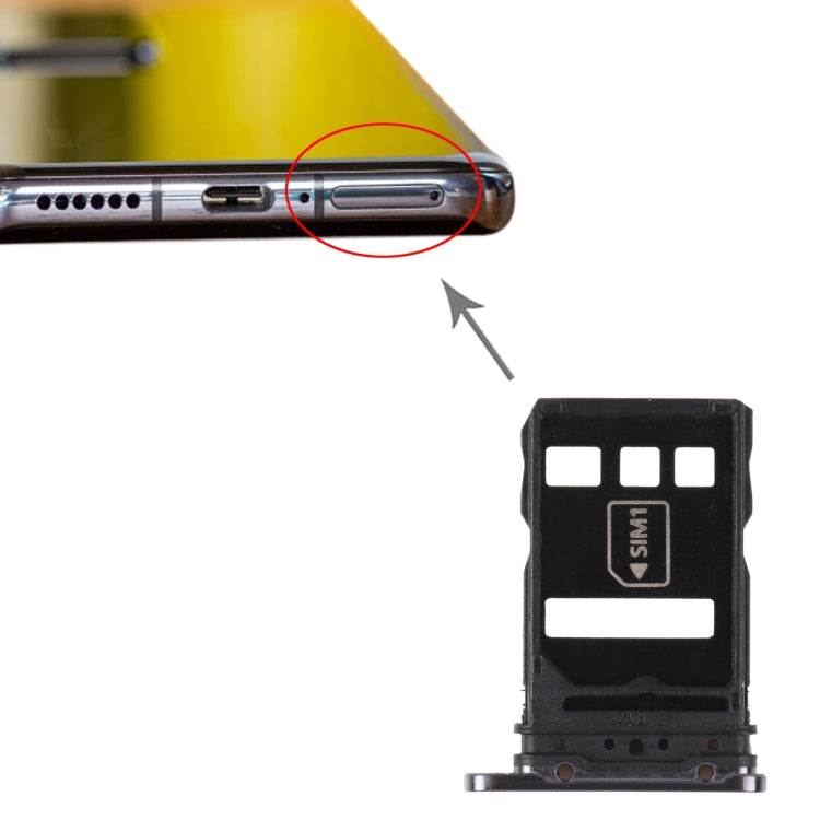 Tiroir Carte SIM + Tiroir Carte NM pour Huawei P40 Pro+
