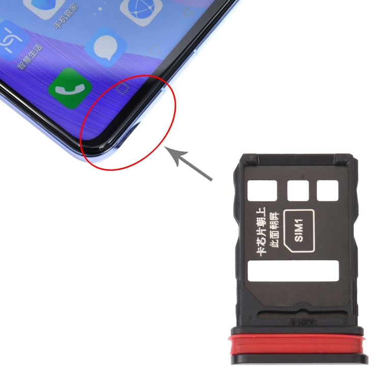 Tiroir Carte SIM + Tiroir Carte SIM pour Huawei Nova 6