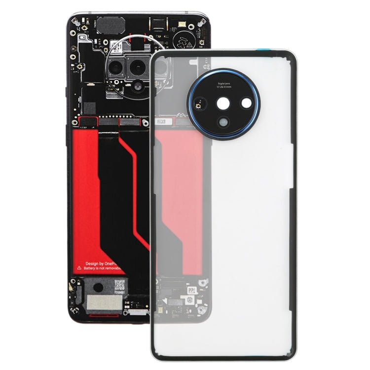 Pour OnePlus 7T Couvercle arrière de la batterie avec objectif de caméra