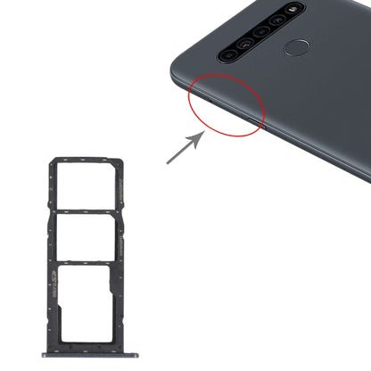Plateau de carte SIM + plateau de carte SIM + plateau de carte Micro SD pour LG K41S LMK410EMW LM-K410EMW LM-K410