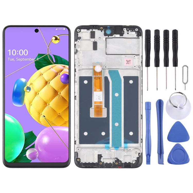 Écran LCD et numériseur complet avec cadre pour LG K52/K62/Q52 LMK520 LM-K520 LMK520E LM-K520E LMK520Y LM-K520Y LMK520H LM-K520H LMK525H LMK525 LM-K525H LM-K525