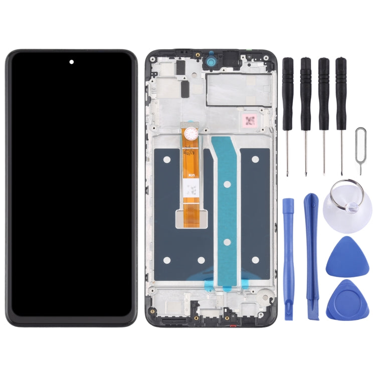 Écran LCD et numériseur complet avec cadre pour LG K52/K62/Q52 LMK520 LM-K520 LMK520E LM-K520E LMK520Y LM-K520Y LMK520H LM-K520H LMK525H LMK525 LM-K525H LM-K525