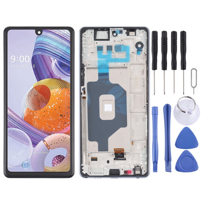 Écran LCD et numériseur complet avec cadre pour LG Stylo 6/K71 LMQ730TM LM-Q730TM LMQ730HA LM-Q730HA