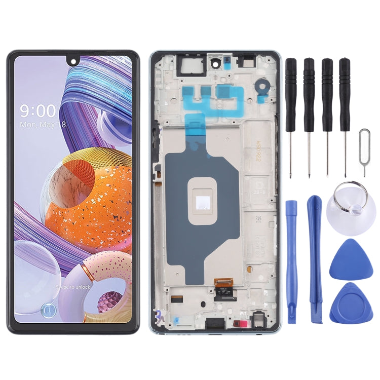 Écran LCD et numériseur complet avec cadre pour LG Stylo 6/K71 LMQ730TM LM-Q730TM LMQ730HA LM-Q730HA
