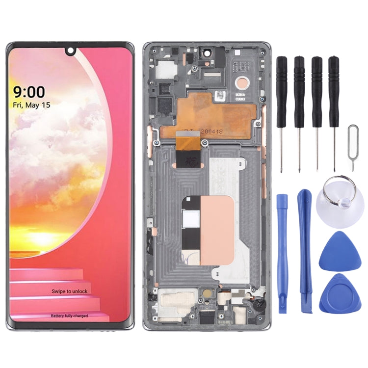Écran LCD et numériseur complet avec cadre pour LG Velvet 5G LM-G900N LM-G900EM LM-G900 LM-G900TM