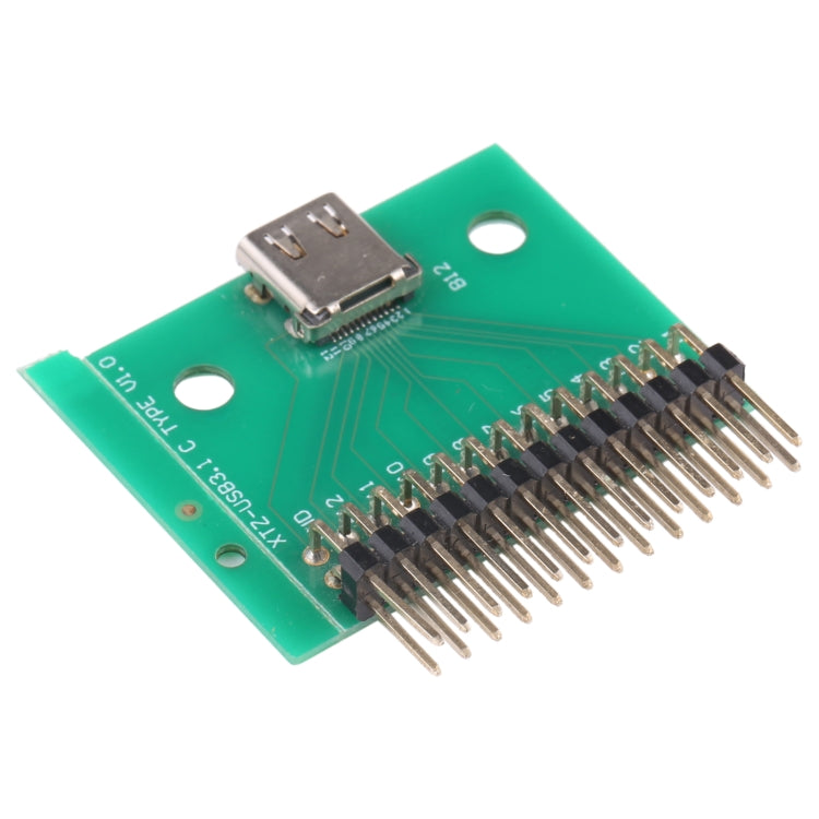 Carte de Test femelle Double face positive et négative de Type C USB 3.1 avec connecteur femelle PCB 24P
