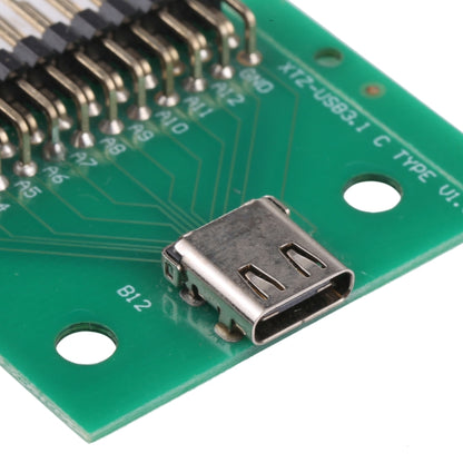 Carte de Test femelle Double face positive et négative de Type C USB 3.1 avec connecteur femelle PCB 24P