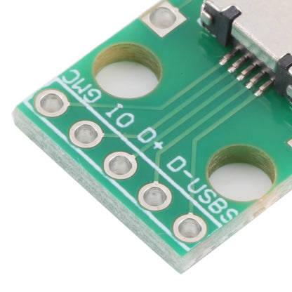 Carte de Test de connecteur femelle Micro USB à 5 broches 2.54MM, 10 pièces