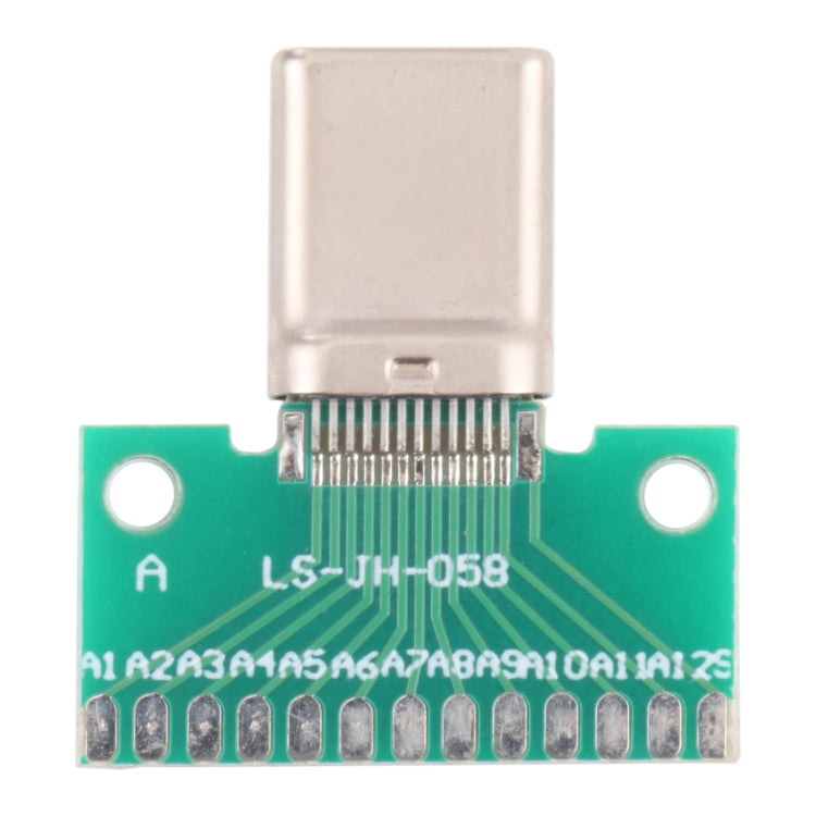 Carte de Test mâle Double face positive et négative de Type C USB 3.1 avec PCB 24 broches soudées