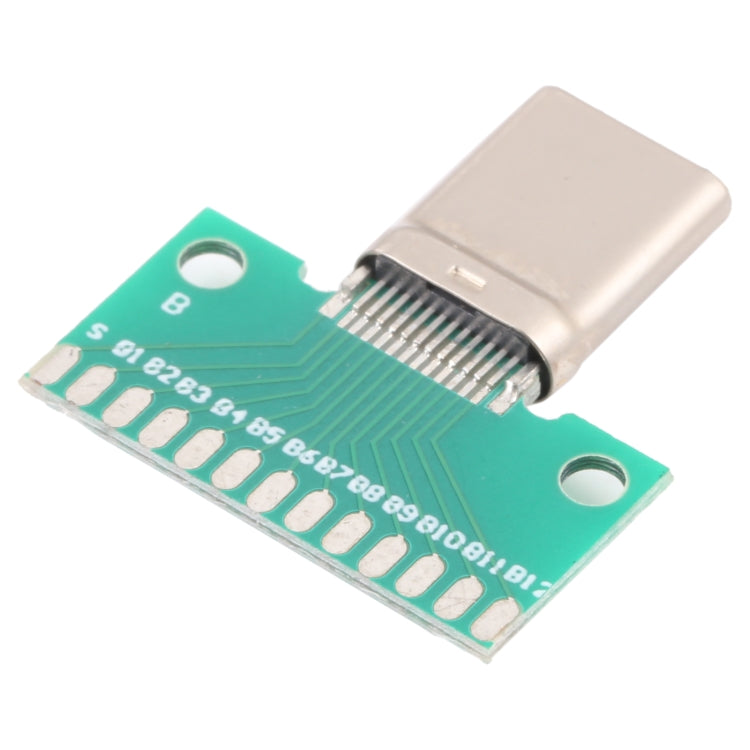 Carte de Test mâle Double face positive et négative de Type C USB 3.1 avec PCB 24 broches soudées