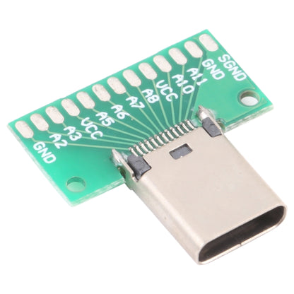 Carte de Test femelle Double face positive et négative de Type C, USB 3.1 avec PCB 24 broches soudées
