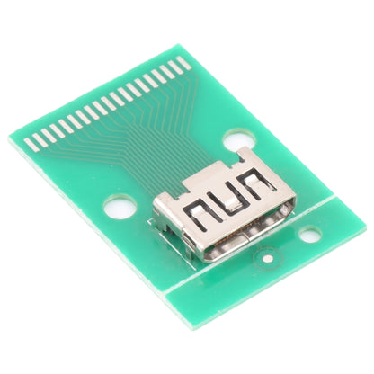 Carte de test mini HDMI femelle HDMI-C avec PCB 19 broches