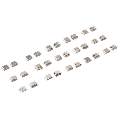 Connecteur de Port de chargement USB Type C 75 pièces/ensemble, 6 broches/12 broches/16 broches/14 broches/24 broches, pour Huawei / Samsung / Xiaomi, Etc.