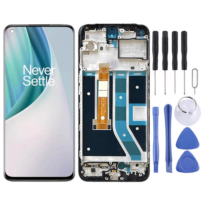 Pour OnePlus Nord N100 BE2013 numériseur assemblage complet avec cadre écran LCD OEM