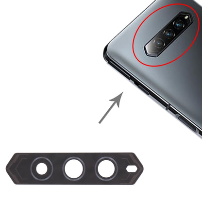 Objectif de caméra arrière 10 pièces pour Xiaomi Black Shark 4 Pro / Black Shark 4 SHARK PRS-H0
