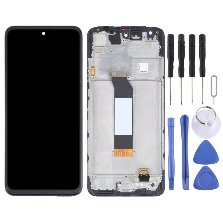 Écran LCD d'origine pour Xiaomi Redmi Note 10 5G / Redmi Note 10T 5G / Redmi Note 10T 5G M2103K19I / Poco M3 Pro 5G M2103K19PG, M2103K19PI, M2103K19G, M2103K19C numériseur assemblage complet avec cadre