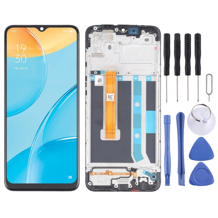 Écran LCD d'origine et numériseur assemblage complet avec cadre pour OPPO A15/A15S/A35/A16K CPH2185 CPH2179 PEHM00