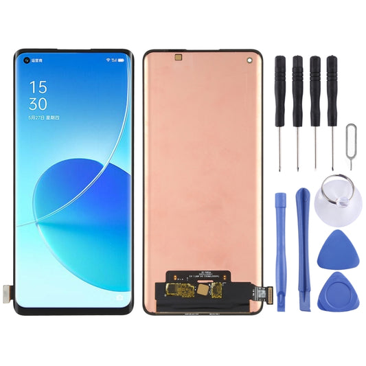 Écran LCD et numériseur en matériau AMOLED d'origine, assemblage complet pour OPPO Reno6 Pro 5G / Reno6 Pro + 5G
