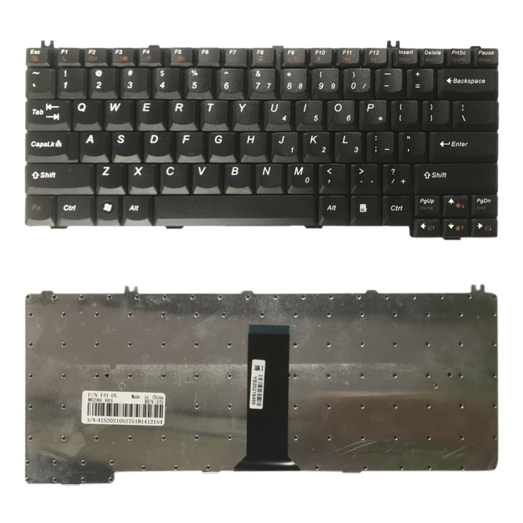 Clavier Version américaine pour Lenovo ideapad F41 F31G Y510A F41G G430 G450 3000 C100 C200 C460 C466 Y330 Y430 F41A