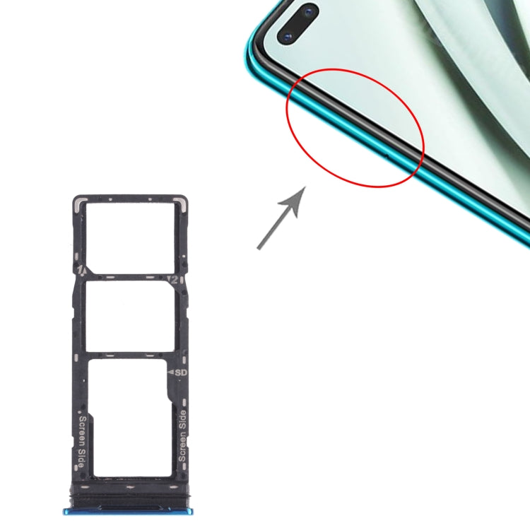 Pour infinix Note 8 X692 plateau de carte SIM + plateau de carte SIM + plateau de carte Micro SD