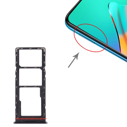 Pour infinix Hot 10 Play / Smart 5 (inde) X688C X688B plateau de carte SIM + plateau de carte SIM + plateau de carte Micro SD