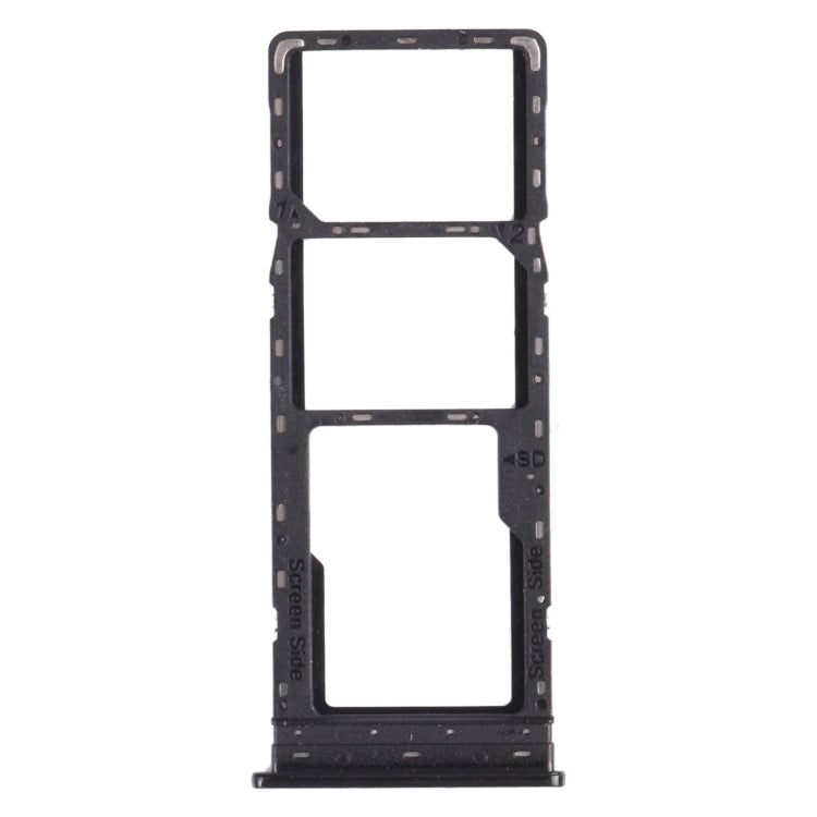 Pour Tecno Spark 4 / Camon 12 KC2 KC8 CC7 Plateau de carte SIM + Plateau de carte SIM + Plateau de carte Micro SD