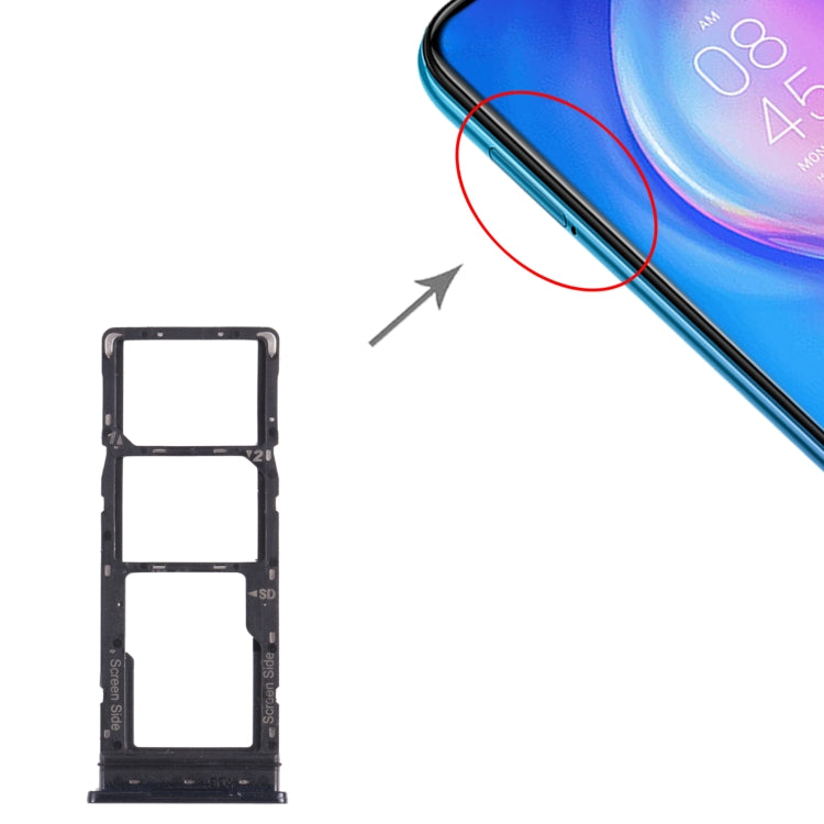 Pour Tecno Spark 5 Air KD6a plateau de carte SIM + plateau de carte SIM + plateau de carte Micro SD