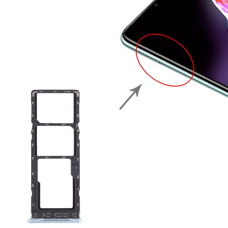 Pour Infinix Hot 10s / Hot 10T X689B X689 X689C plateau de carte SIM + plateau de carte SIM + plateau de carte Micro SD