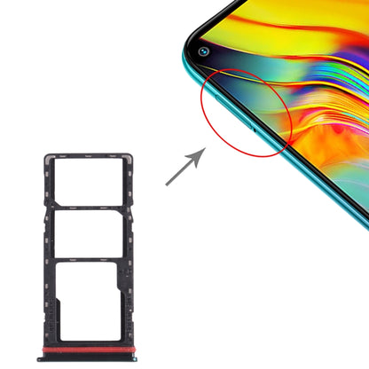 Pour Infinix Hot 9 X655C X655 X655D plateau de carte SIM + plateau de carte SIM + plateau de carte Micro SD