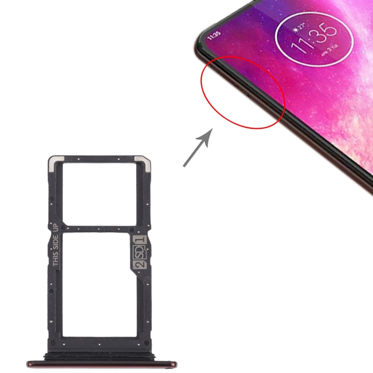 Plateau de carte SIM + plateau de carte SIM/plateau de carte Micro SD pour Motorola One Hyper XT2027 XT2027-1