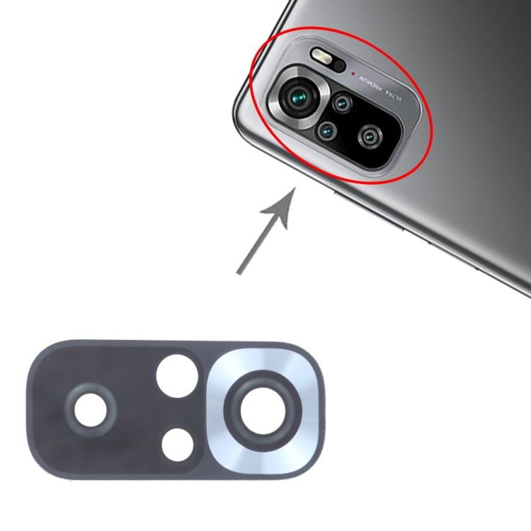Objectif de caméra arrière 10 pièces pour Xiaomi Redmi Note 10S M2101K7BG M2101K7BI M2101K7BNY