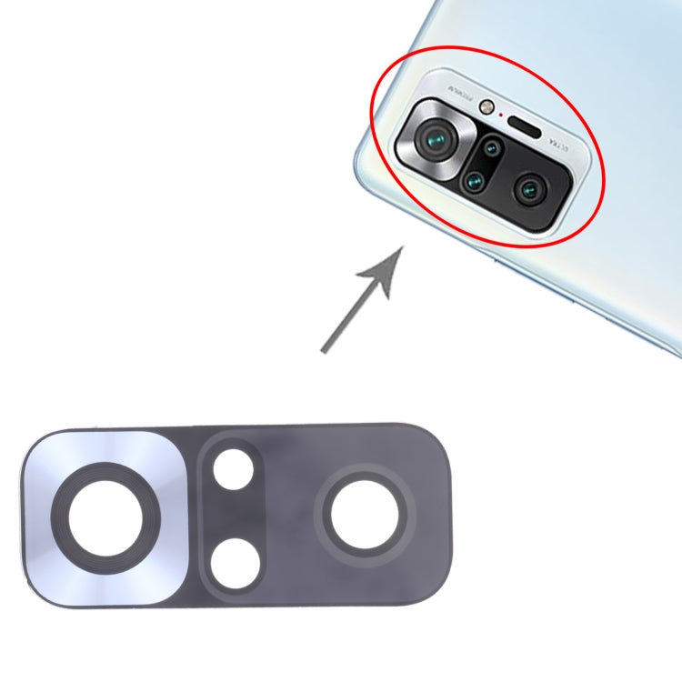 Objectif de caméra arrière 10 pièces pour Xiaomi Redmi Note 10 Pro (inde) / Redmi Note 10 Pro Max / Redmi Note 10 Pro M2101K6G M2101K6R M2101K6P M2101K6I