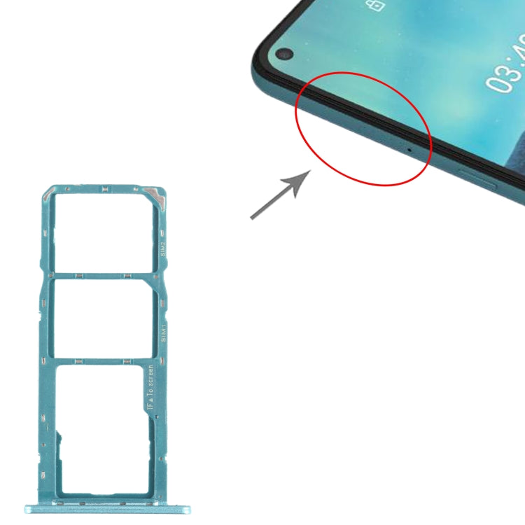Plateau pour carte SIM + plateau pour carte Micro SD pour Nokia 3.4 TA-1288 TA-1285 TA-1283