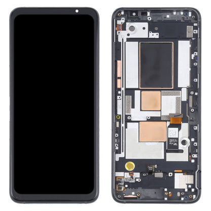 Écran LCD matériel OLED et numériseur assemblage complet avec cadre pour téléphone Asus ROG 5 ZS673KS
