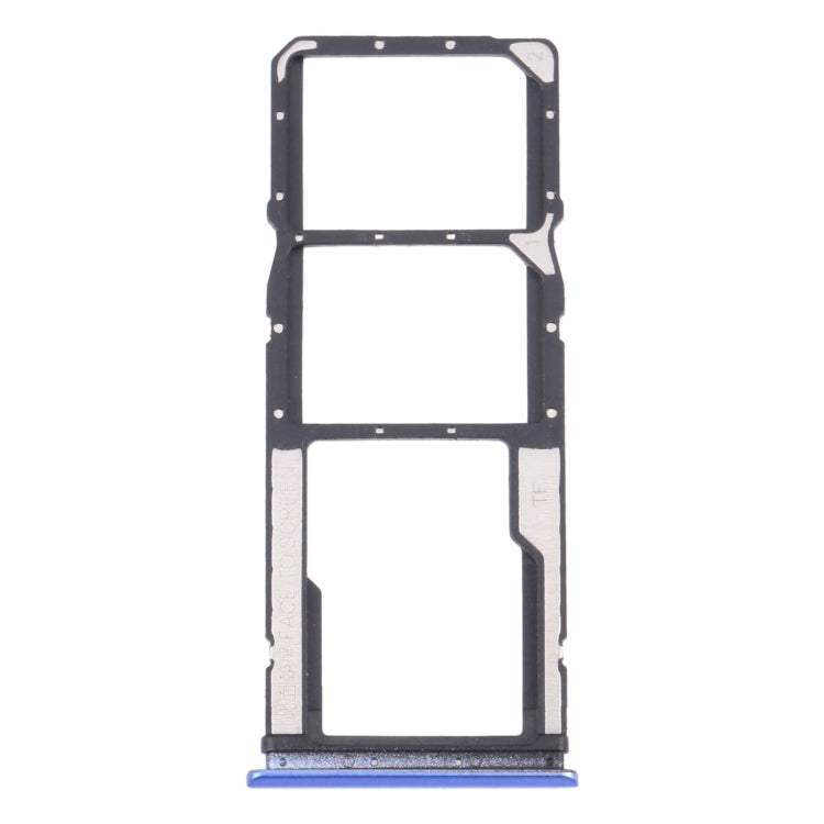 Plateau de carte SIM + plateau de carte SIM + plateau de carte Micro SD pour Xiaomi Redmi 9T 4G / Redmi Note 9 4G J19S M2010J19SC M2010J19SG M2010J19SY