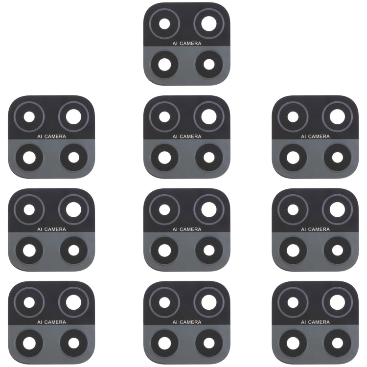 Objectif de caméra arrière pour OPPO A15 / A15s / A35 CPH2185 CPH2179 PEHM00, 10 pièces