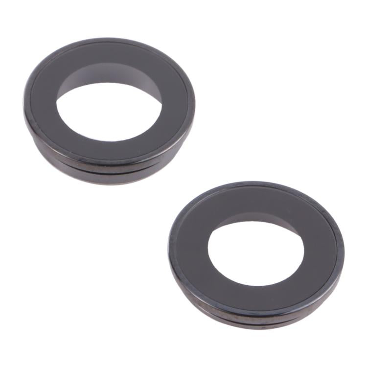 Lentille en verre de caméra arrière, 2 pièces, anneau de protection intérieur en métal pour iPhone 13