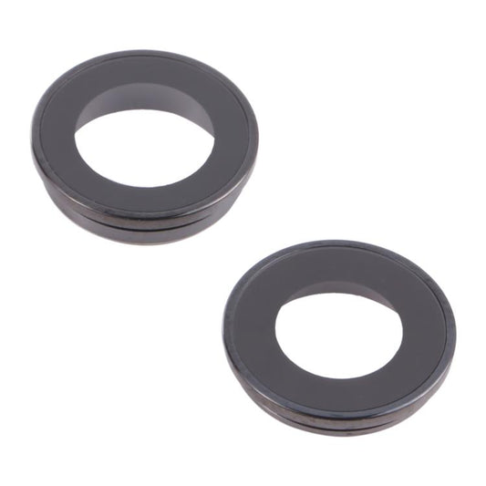 Lentille en verre de caméra arrière, 2 pièces, anneau de protection intérieur en métal pour iPhone 13