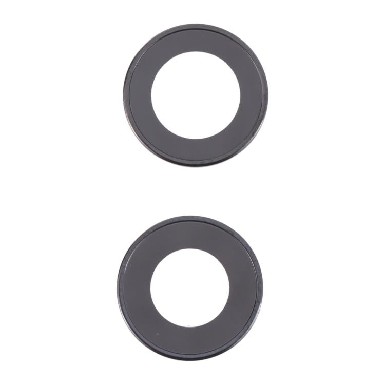 Lentille en verre de caméra arrière, 2 pièces, anneau de protection intérieur en métal pour iPhone 13