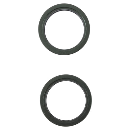Lentille en verre de caméra arrière, 2 pièces, anneau de protection extérieur en métal pour iPhone 13