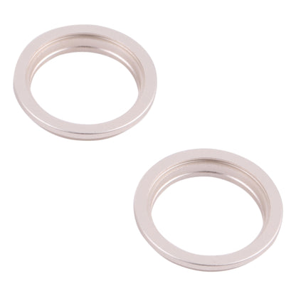 Lentille en verre de caméra arrière, 2 pièces, anneau de protection extérieur en métal pour iPhone 13