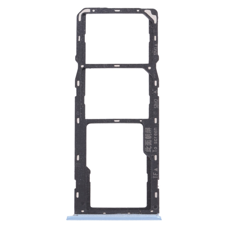 Pour OPPO Realme C12 RMX2189 plateau de carte SIM + plateau de carte SIM + plateau de carte Micro SD, For OPPO Realme C12